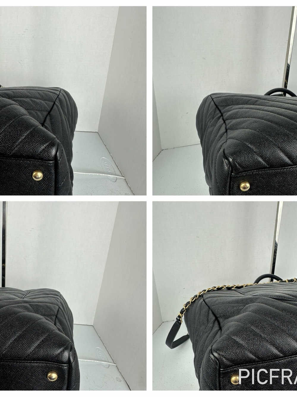 CHANEL CAVIAR LEATHER CC TOTE - Picture 7 of 11